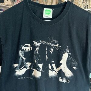 The Beatles Black Abbey Road Short Sleeve Tee